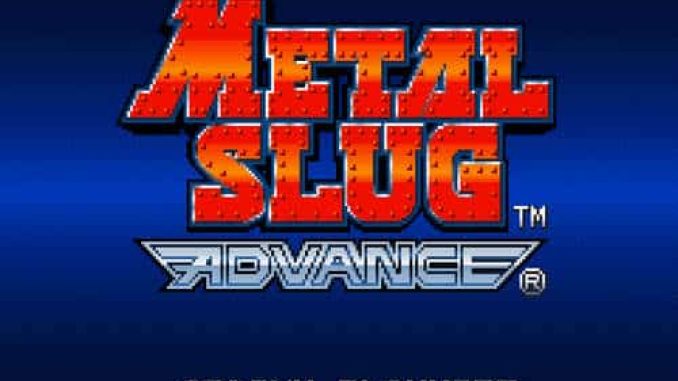 Metal Slug Advance Game Free Download