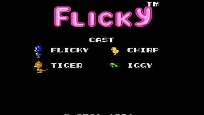 Flicky Game Sega Genesis Full Version Free Download