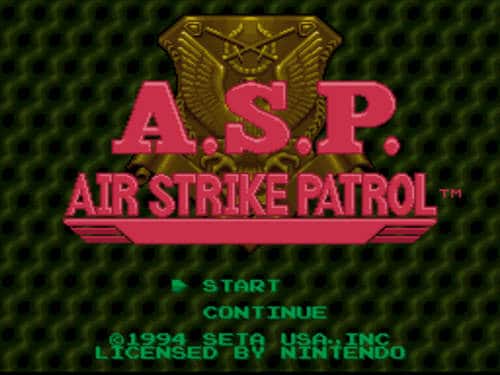 A.S.P. Air Strike Patrol Game Free Download