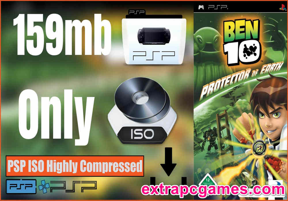 Ben 10 Protector of Earth 159mb PSP and PC Game ISO Highly Compressed