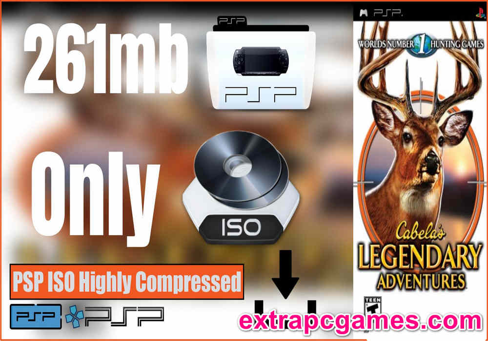 Cabelas Legendary Adventures PSP and PC ISO Game Highly Compressed