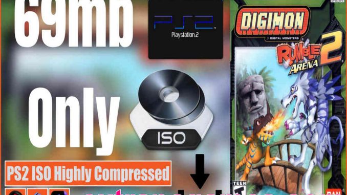 Digimon Rumble Arena 2 PS2 ISO and PC ISO Highly Compressed Game Free Download