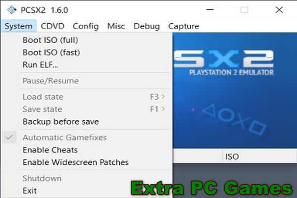 PCSX2 1.6.0 Screenshot 2