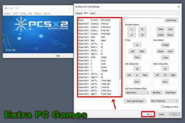 Step 25 Attach your Gamepad on PC then Add your Gamepad on PCSX2 and click on OK button