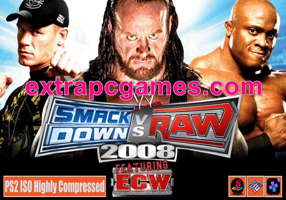 WWE SmackDown vs. Raw 2008 PS2 and PC ISO Highly Compressed Game