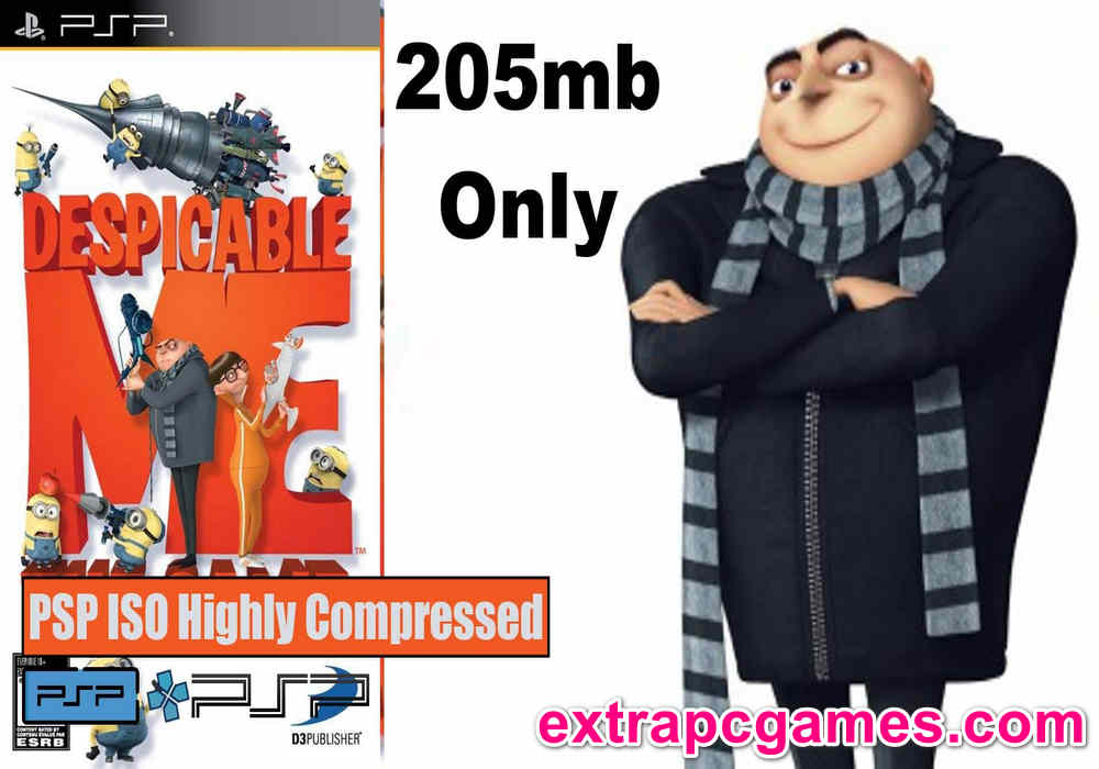 Despicable Me PSP and PC ISO Game Highly Compressed
