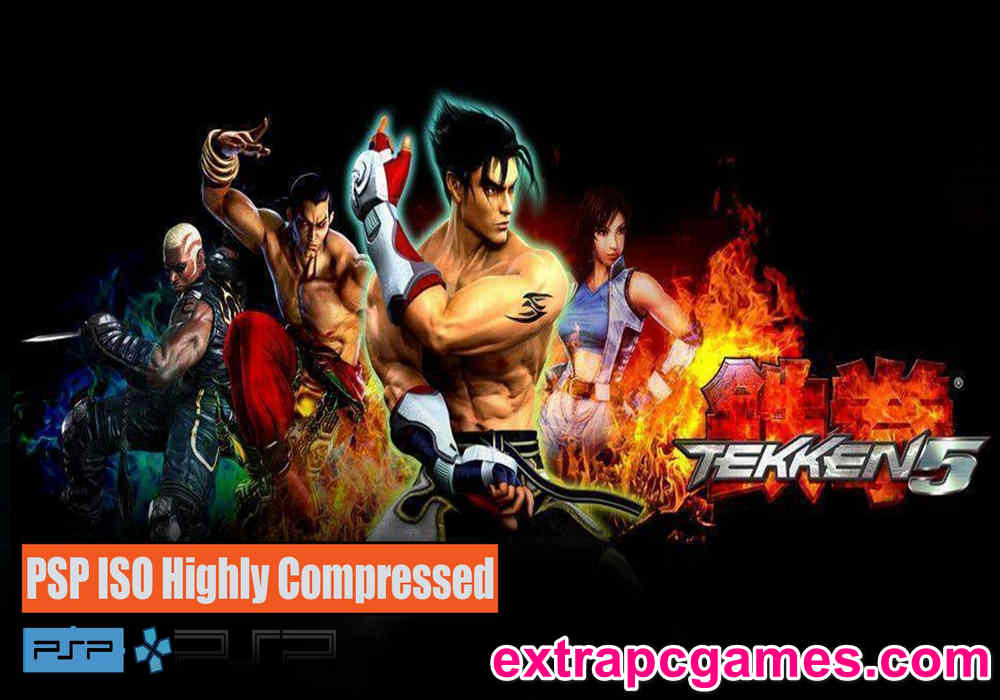 Tekken 5 PSP and PC ISO Game Highly Compressed