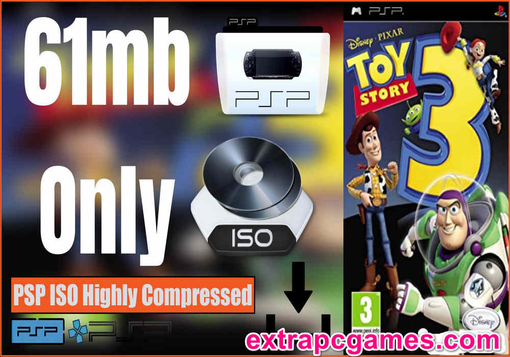 Toy Story 3 PSP and PC ISO Highly Compressed Download