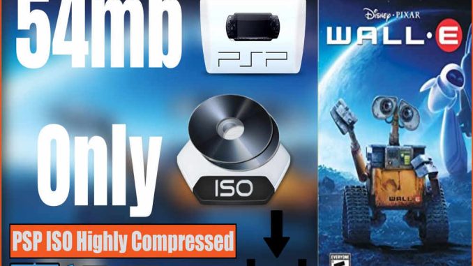 WALL E PSP and PC ISO Game Highly Compressed Download